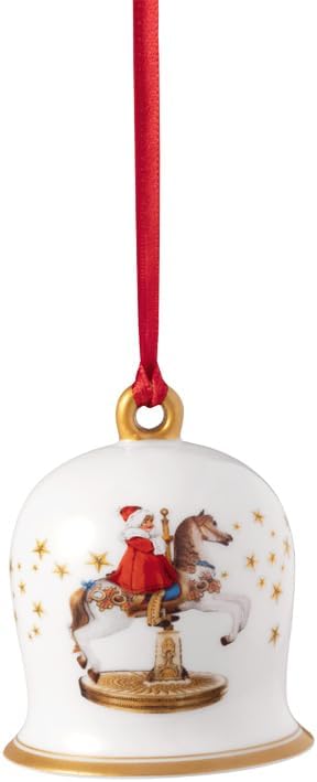 Villeroy & Boch – Annual Christmas Edition 2024 Ornament, Bell, Christmas Bell, Tree Decoration, Exclusive Collector's Piece, Premium Porcelain, 2.25x2.25x2.75 in