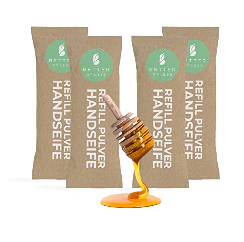 Better by Less Handseife Nachfüllpack Viererpackung nachhaltig Schaum-Flüssigseife (4 x Honig) Cover