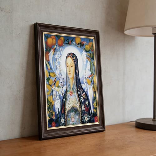 Toile Vierge Joseph Stella de decoration murale avec cadre suspendu - 5