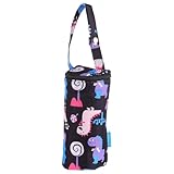Milisten Isolierte Aufbewahrungstasche für Babyflaschen aus Atmungsaktivem Material Thermotasche mit Kinderwagenbefestigung Praktischer Flaschenwärmer für Unterwegs