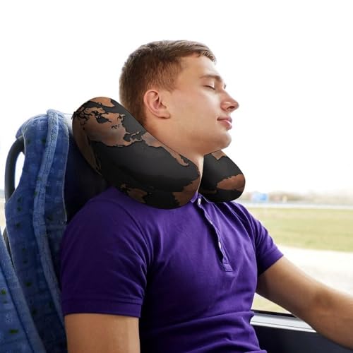 Almohada de viaje espuma viscoelástica 30 cm U miniatura 7