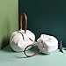 Mn&Sue Fashion Designer Women's Genuine Leather Top Handle Handbag Evening Bag Party Prom Wedding Purse (Normal, White)