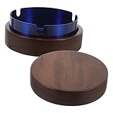 STOBAZA Aschenbecher Rund Wiederverwendbar Stilvoll und Robust Rauchfreier für Büro und Zuhause...