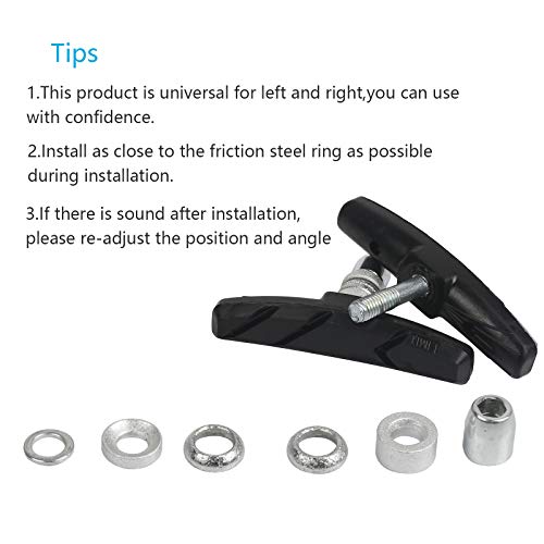 CHALA 12stk Fahrrad Bremsbeläge Set V Brake Bremsschuhe Bremsklöttze aus Aluminium und Gummi Fahrradbremse Bremsschuhsatz für Shimano tektro xlc promax MTB 70 mm schwarz - Image 6