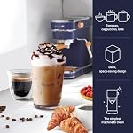 Espresso Machine 20 Bar Espresso Maker CMEP01 with Milk Frother Steamer, Home Expresso Coffee Machine for Cappuccino and Latte (Navy Blue, Stainless Steel) Gift for Coffee Lovers, Father Espresso Machine 20 Bar Espresso Maker CMEP01 with Milk Frother Steamer Home Expresso Coffee Machine for Cappuccino and Latte Navy Blue Stainless Steel Gift for Coffee Lovers Father