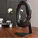 Kanto H1 Universal Headphone Stand with Curved Silicone Padding | Black