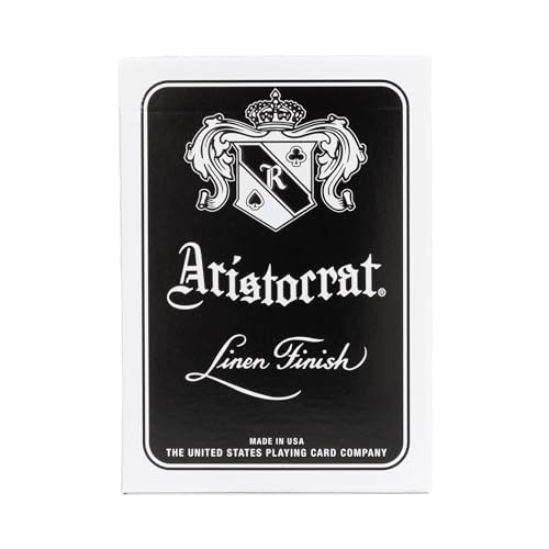 Aristocrat Signature Series Playing Cards Deck, 1 Deck of Black Playing Cards, Thin Crushed, Special Edition