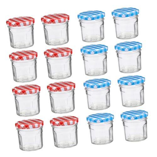LIGIGWASH Bocaux en Verre Scellés 50 Ml Lot de 12 Pots à Miel et Confiture avec Couvercles Hermétiques, Verre Épais, Usage Alimentaire, Conservation des Aliments, Stockage la Cuisine