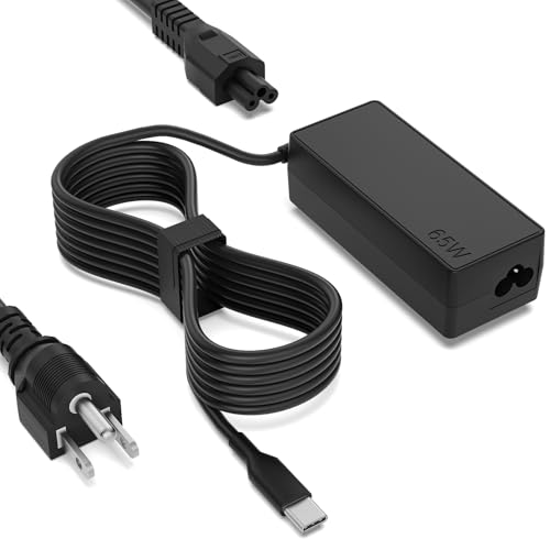 USB-C Laptop Charger 65W / 45W for Lenovo ThinkPad, Yoga, ThinkBook & Chromebook – Universal Type-C AC Adapter with Power Cord