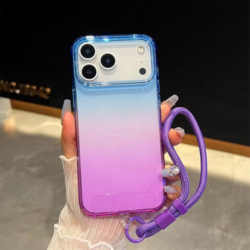 Coque iPhone 15 Pro Max antichoc TPU silicone transparent avec dragonne