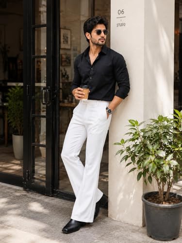 Image of Men's Formal Trouser Pant| Men's Bootcut Important Pant | Men Slim Fit Pants, Straight Fit Formal Trouser | Elegant Styling for Daily Use
