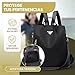 SAGATUS Bolso Mujer I Mochila Antirrobo Mujer I Color Negro I Cremalleras Ocultas y bolsillo trasero I Impermeable y Ligera I Diseño casual para diario o viaje I Compartimientos organizados Imagen de SAGATUS Bolso Mujer I Mochila Antirrobo Mujer I Color Negro I Cremalleras Ocultas y bolsillo trasero I Impermeable y Ligera I Diseño casual para diario o viaje I Compartimientos organizados