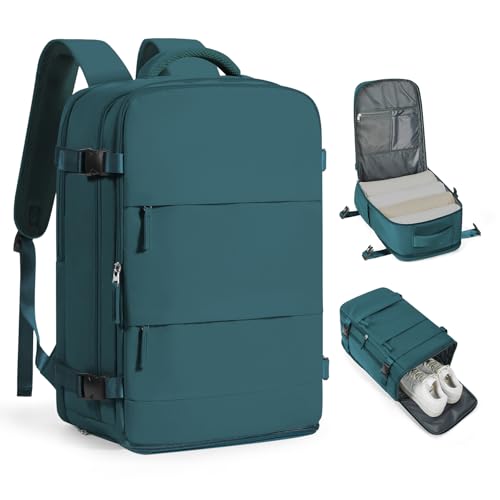 coofay Travel Backpack Carry on Flight Approved Mochila De Viaje Carry on Backpack for Airplanes Spirit Airlines Personal Item Bag 18x14x8 Inches Travel Bag Traveling Backpack for Women Men