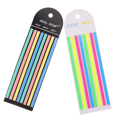 VALICLUD 蛍光カラー付箋 軽量持ち運び便利 薄型透明ブックタブ 読書初心者向け ページマーカー 手書き可能 カラフルインデックスシール