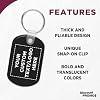 DISCOUNT PROMOS Tag Soft Plastic Keychains - 10/50/100 pack - Customizable Text, Logo - Small Key Tag Chain For Staying Organized - Rubber Key Ring Keychain Black