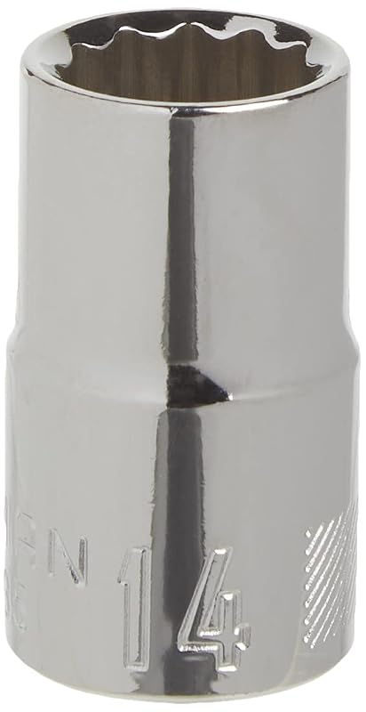 Soquete Sextavado Raso CRAFTSMAN 14 mm, Encaixe 12,7 mm (1/2 pol.), 12 Pontas, CMMT44235
