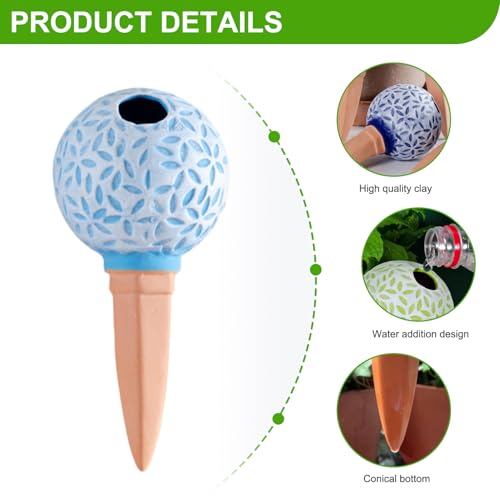 Pointes d'arrosage automatiques en terre cuite réutilisables 185ml - 7
