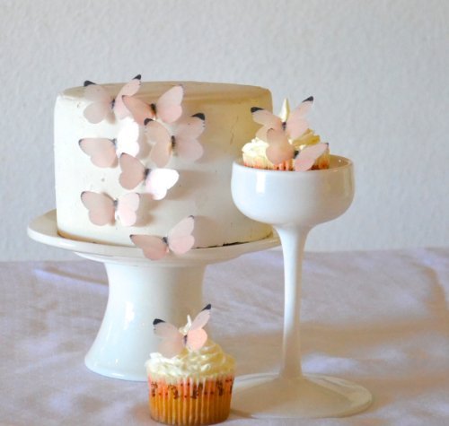 Sugar Robot Edible Butterflies - Small Pastel Pink - Cake And Cupcake Toppers, Decoration Made In The Usa -Premium Crafted (Pink) #TOP1