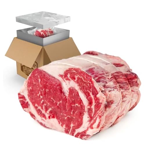 Grumpy Butcher Whole Ribeye Steak Slab (6.0 lbs, Pack of 1) | Boneless Ribeye Steaks | Professionaly Trimmed & Tenderized, Uncut Fresh Meat | Steak House Quality Ribeye Slab