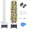 Hydroponic Growing System Tower,14 Layered Hydroponic Tower 70 Slots Vegetable Growth Planter Hydroponics Growing System, Hydroponics Towers Garden,Suitable for Balconies, Courtyards, Roofs