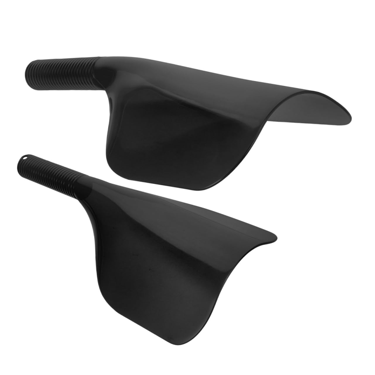 2 Mascarillas Faciales para Peluquería, Escudo Protector para Coloración del Cabello, Plástico Negro, Ajuste Cómodo, 2 Piezas