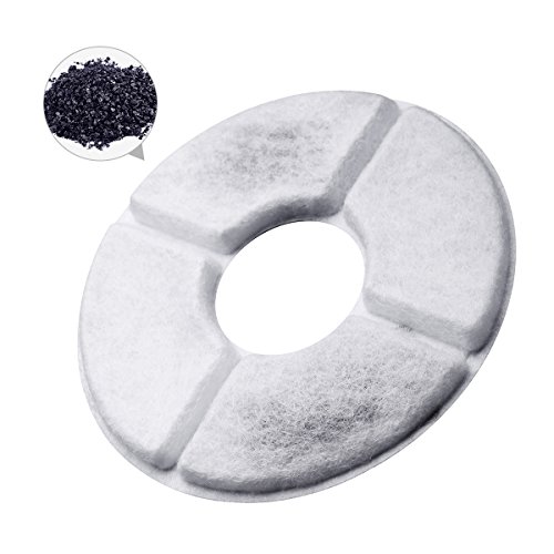 Isyoung 4 Pack Replacement Round Filter - Compatible With Isyoung Cat Fountain 1.6L And Others (4 Pack) #TOP1
