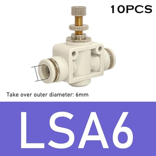 Vanne d'étranglement LSA-6 blanche pour régulation pneumatique de précision