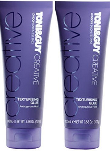 2 X TONI & GUY CREATIVE TEXTURISING GLUE ANDROGYNOUS HOLD 2x100ml by Toni & Guy