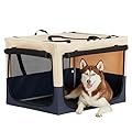A 4 Pet Large Dog Crate, 36-inch Dog Travel Crate for Medium to Large Dogs,Soft Dog Crate & Kennels for Indoor and Outdoor Use, Dog Car Crate with Durable Steel Frame and Waterproof Bottom