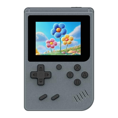 Retro Handheld Games Console Built-in 400 Video Games, Portable Handheld Emulator with 3.0 Inch Screen, Mini Travel Retro Gaming Consle (Gray)