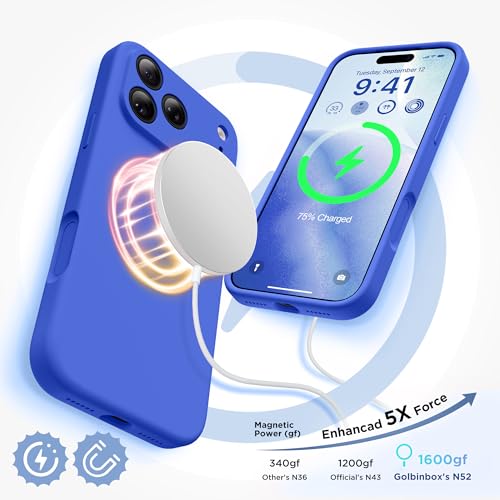 Image of GolbinBox Magnetic for iPhone 18 Pro Case /17 Pro Case, Jewelry Blue
