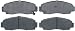 ACDelco 17D787C Professional Ceramic Front Disc Brake Pad Set