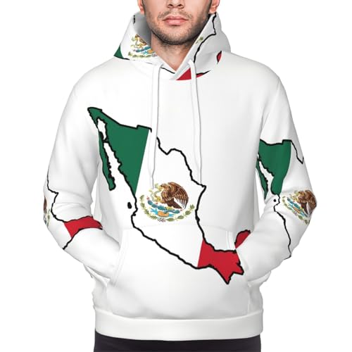 Sweat à capuche homme imprimé Mexique en polyester durable - 3
