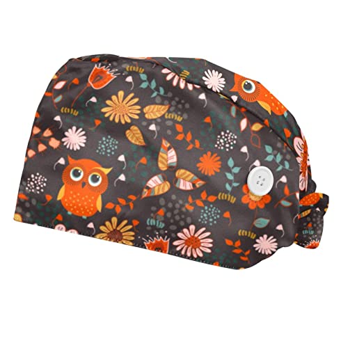 Casquettes de travail respirantes JDEZ à motif hibou pour un confort anti-transpiration