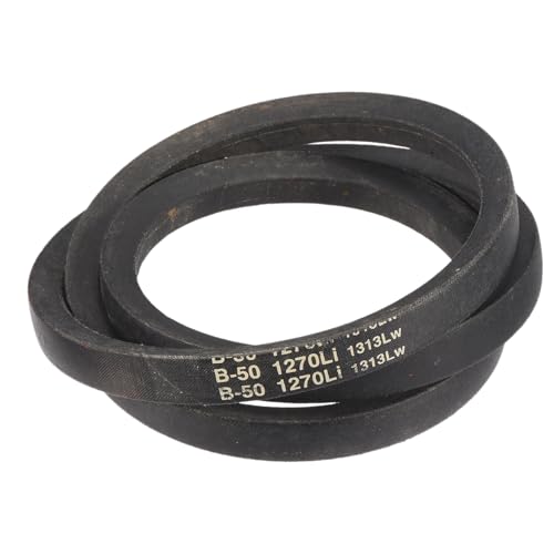 Image of uxcell 3 Pack B50 Classic Wrapped V-Belt, 53 inch Outside Circumference Wrapped Industrial Rubber V-Belt B Profile V-Belt for Industrial Machinery Equipment, Black