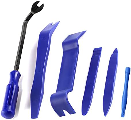 Kitbest 6 Pcs Tools Zierleistenkeile Auto Demontage Werkzeuge Plastikkeile | Innenverkleidungsset Befestigungsniet Entferner, Kunststoff Hebelwerkzeug, Armaturenbrett Polsterungs T