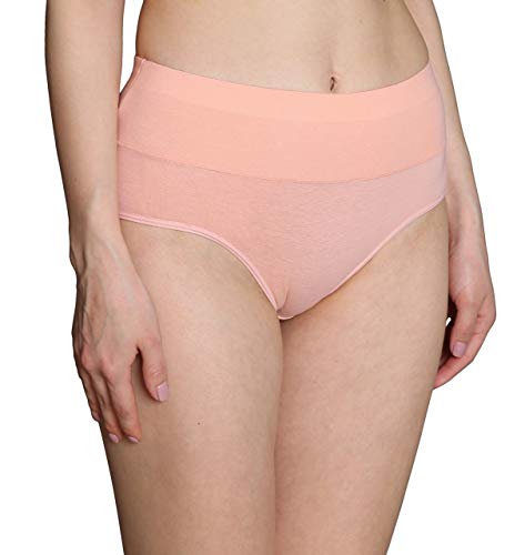 Image of Innersy Women's 5 Pack High Waist Tummy Control Solid Color Cotton Briefs Panties