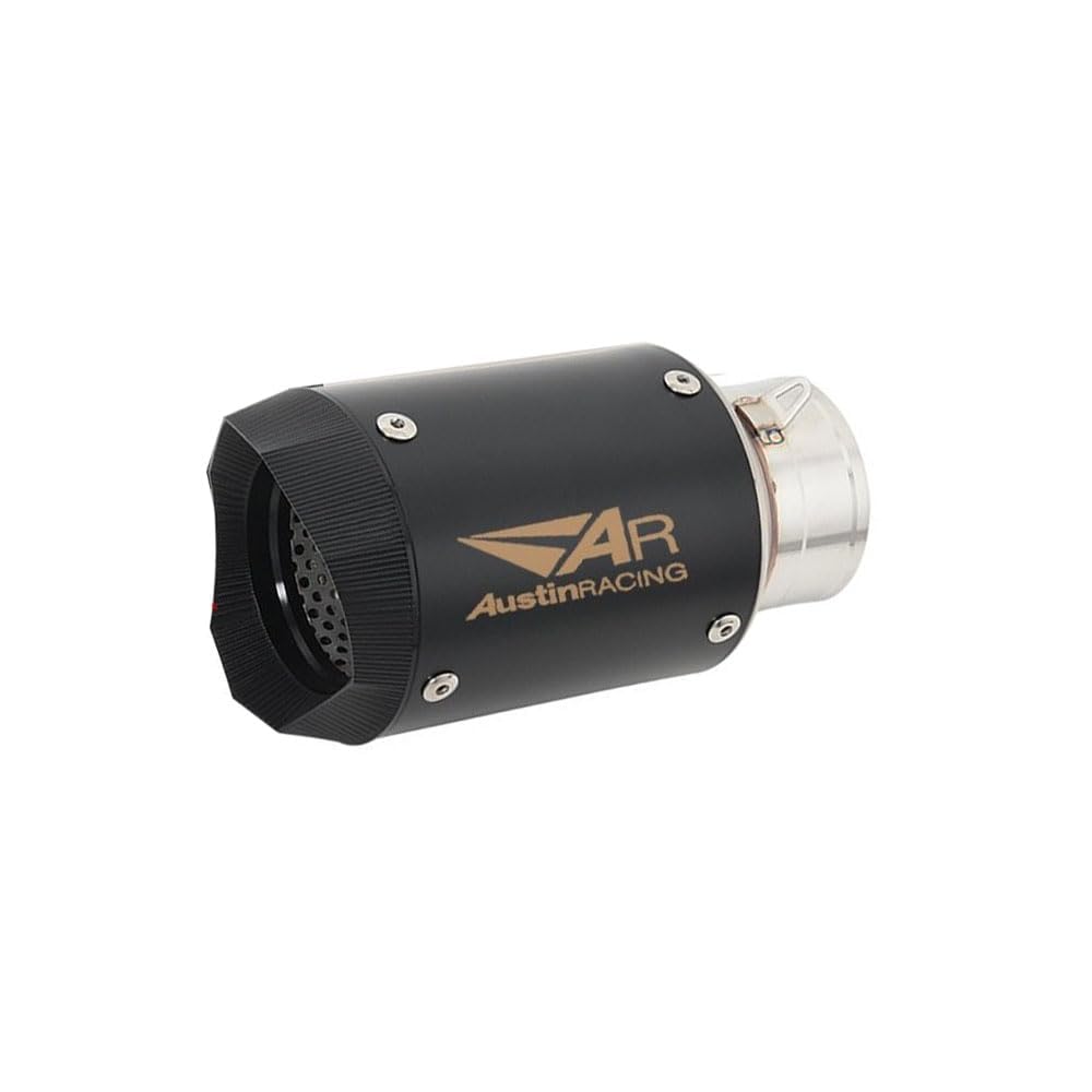 RA ACCESSORIES Universal Austin Racing Sports Silencer/Exhaust Muffler Pipe Kawasaki, KTM, Suzuki Universal For Bike (Black)-image-49