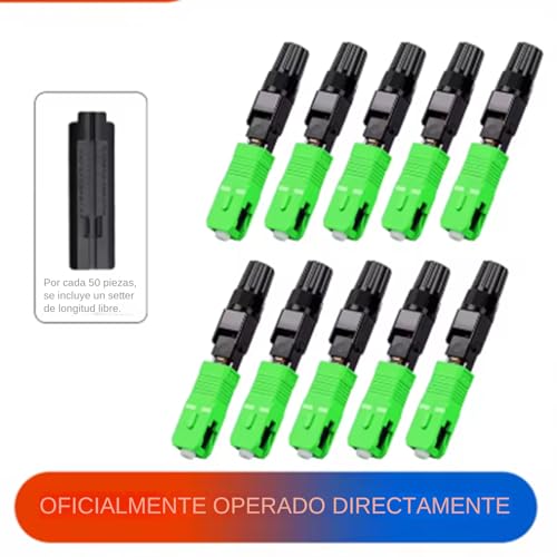 Conector rápido de fibra óptica SC APC monomodo para estaciones base de datos 7