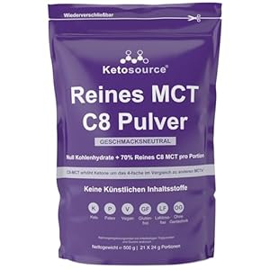 Ketosource Reines C8 MCT-Pulver 500g