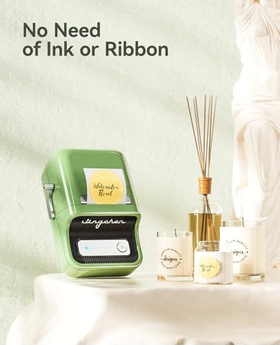 Image of NIIMBOT B21 Label Maker, 2 Inch Bluetooth Thermal Label Printer, Green