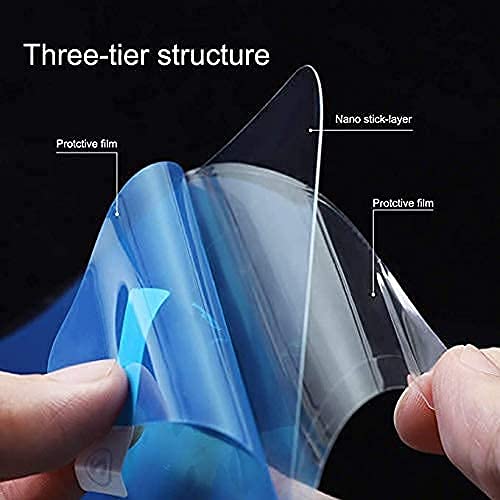 Image of CARTMAN Anti Fog Anti-Mist Rainproof Protective Film For Side Window | Water Protective Film Sticker for Car Anti-Glare, Anti-Scratch, Rainproof- Square (Pack Of 2)