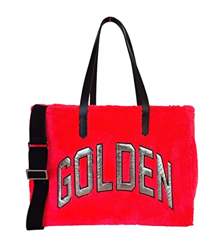Miniatura 6 de Golden Goose Bolso Shopping De Hombro Bandolera De Tela Esponja 25624 Fucsia Plata, Fucsia Plata