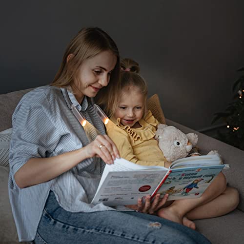 Luz de leitura de pescoço para pescoço, luminária de leitura de pescoço recarregável por USB para le