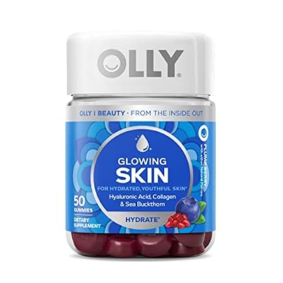OLLY Undeniable Beauty Gummy, 60 Count & Flawless Complexion Gummy, Clear and Healthy Skin Support - 50 Count (Pack of 1) & Glowing Skin Gummy, 25 Day Supply (50 Count)