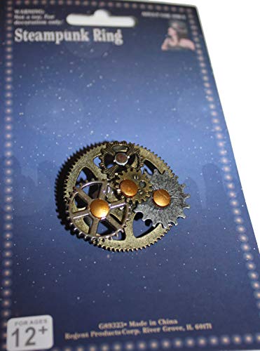 Steampunk Accesories, Rings, Earings, Eyepatch a and Choker for Cosplay or Halloween!! (Ring 2)