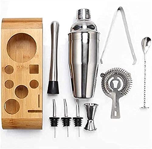 Kit para bartender con coctelera de acero inoxidable miniatura 6