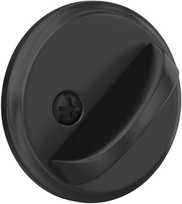 Schlage B80 622 Deadbolt with Standard Trim, Door Bolt with No Cylinder, Highest Residential Security, Matte Black