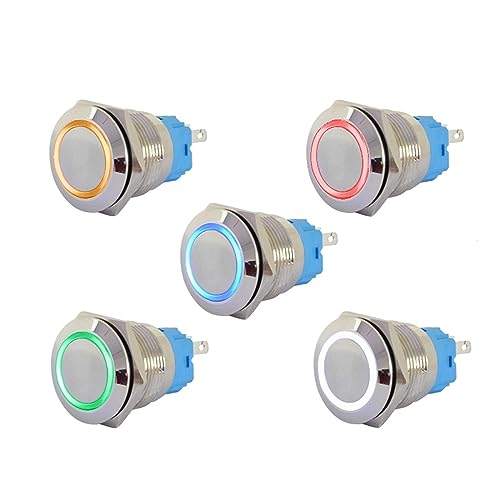 Interrupteur bouton poussoir momentané LED pour tableau de bord