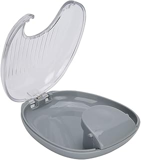 Retainer Case, Perfect Denture case, Mouth Guard Case, Mouthpiece Denture Box Container Retainer Case Dental Orthodontic Retainer Case Box for Denture(Gery)